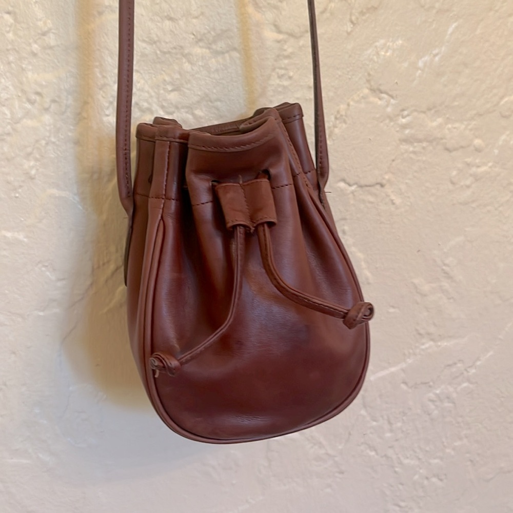Vintage Coach Mini Drawstring Marble Bag 4031 Cocoa